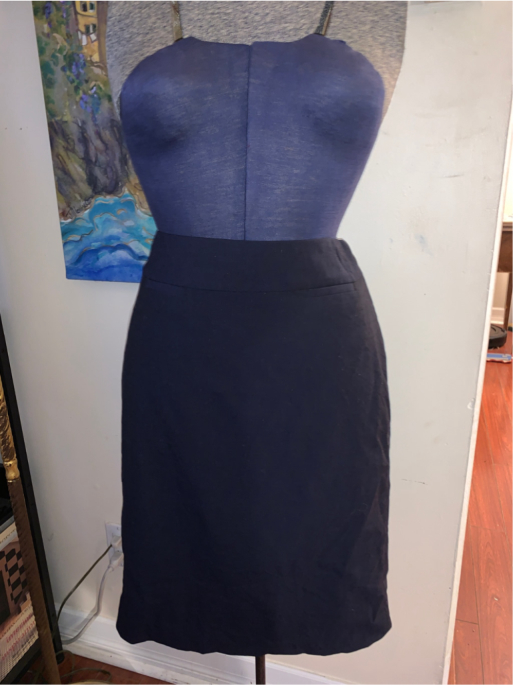 Women's Banana Republic Navy Pencil Skirt Size 2P